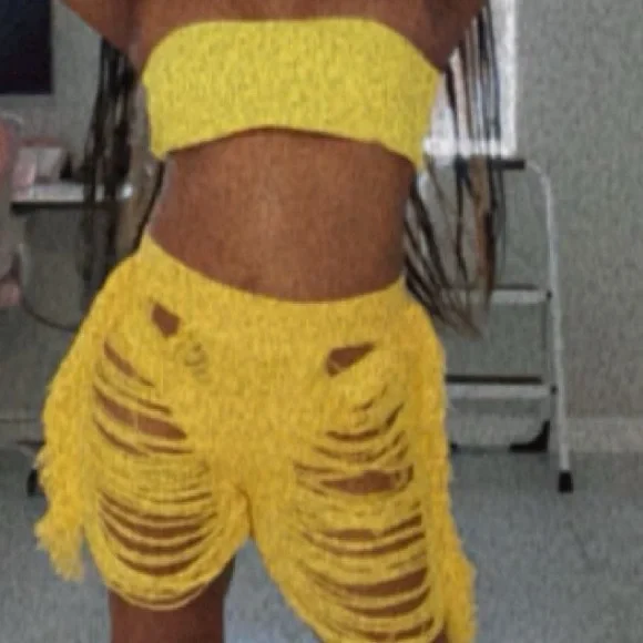 Yellow bandeau bikini - Picture 9 of 9